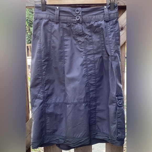 Sandwich grey cotton cargo skirt. Small - Picture 1 of 6